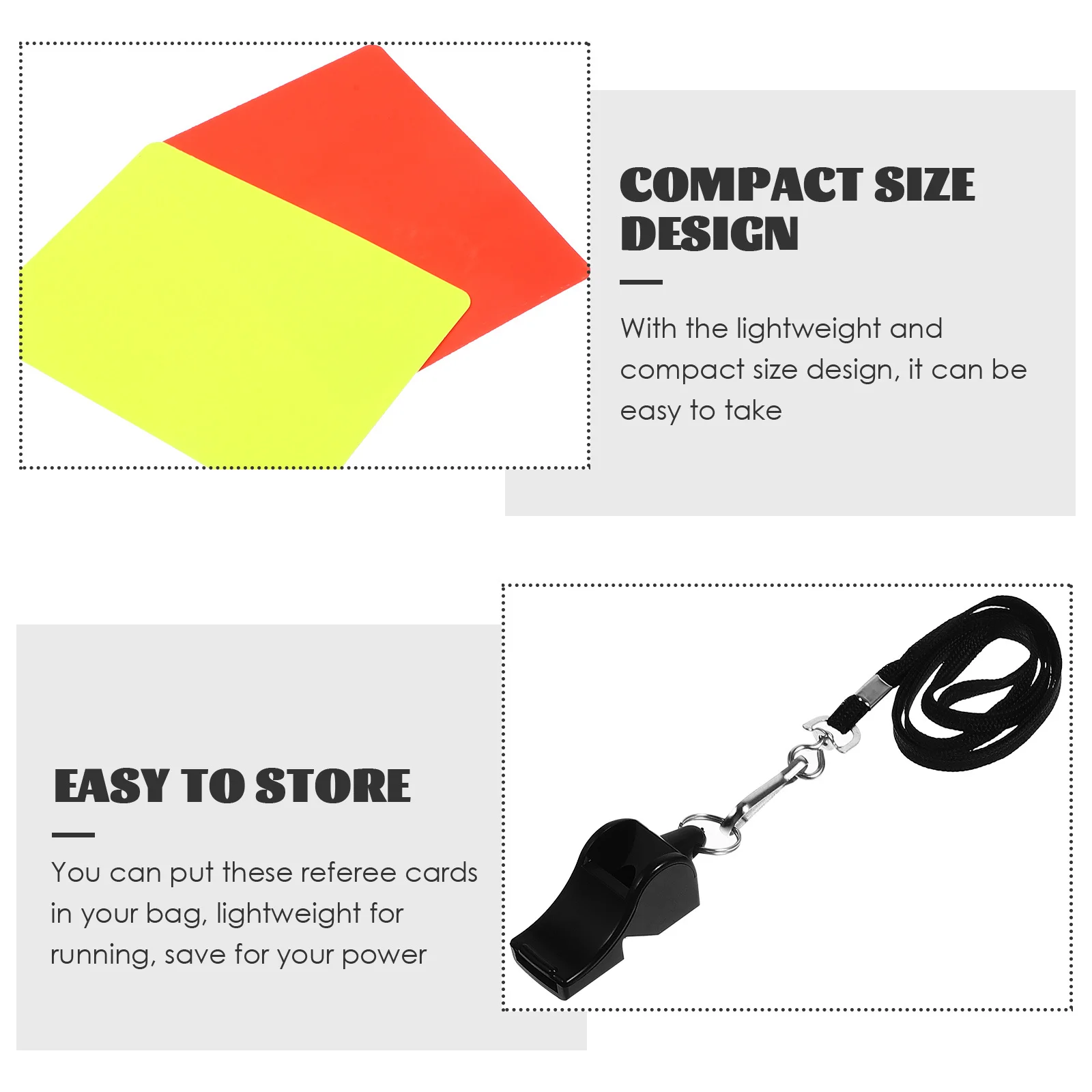 

1Set Professional Referee Red Yellow Cards Multi-Function Soccer Cards Lightweight Running Endurance Referee Card