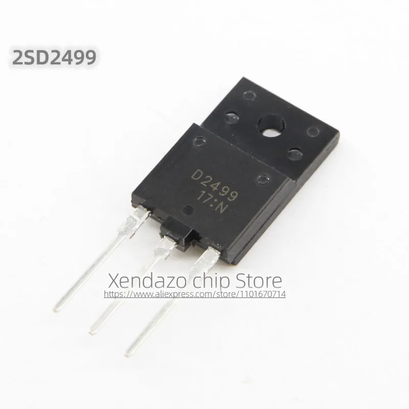 5pcs/lot 2SD2499 D2499 1500V 6A TO-3PF package Original genuine High-power transistor