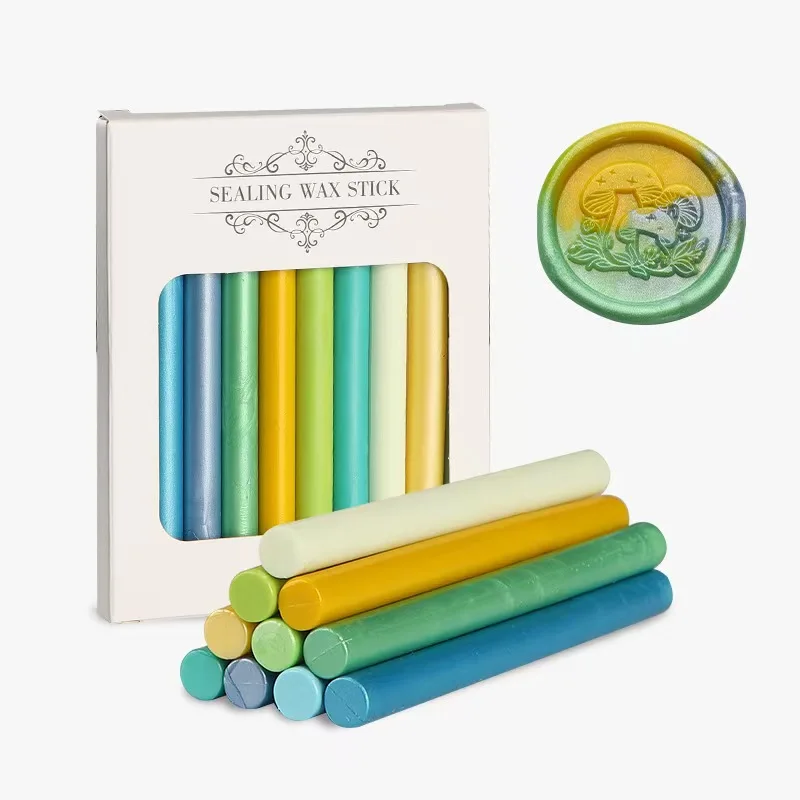 10 قطعة/صندوق ختم الشمع العصي ل بندقية الغراء 1 سنتيمتر * 13.9 سنتيمتر مختلط الشمع مجموعة ختم ملصق صنع أداة ملحق سجل القصاصات هواية DIY بها بنفسك