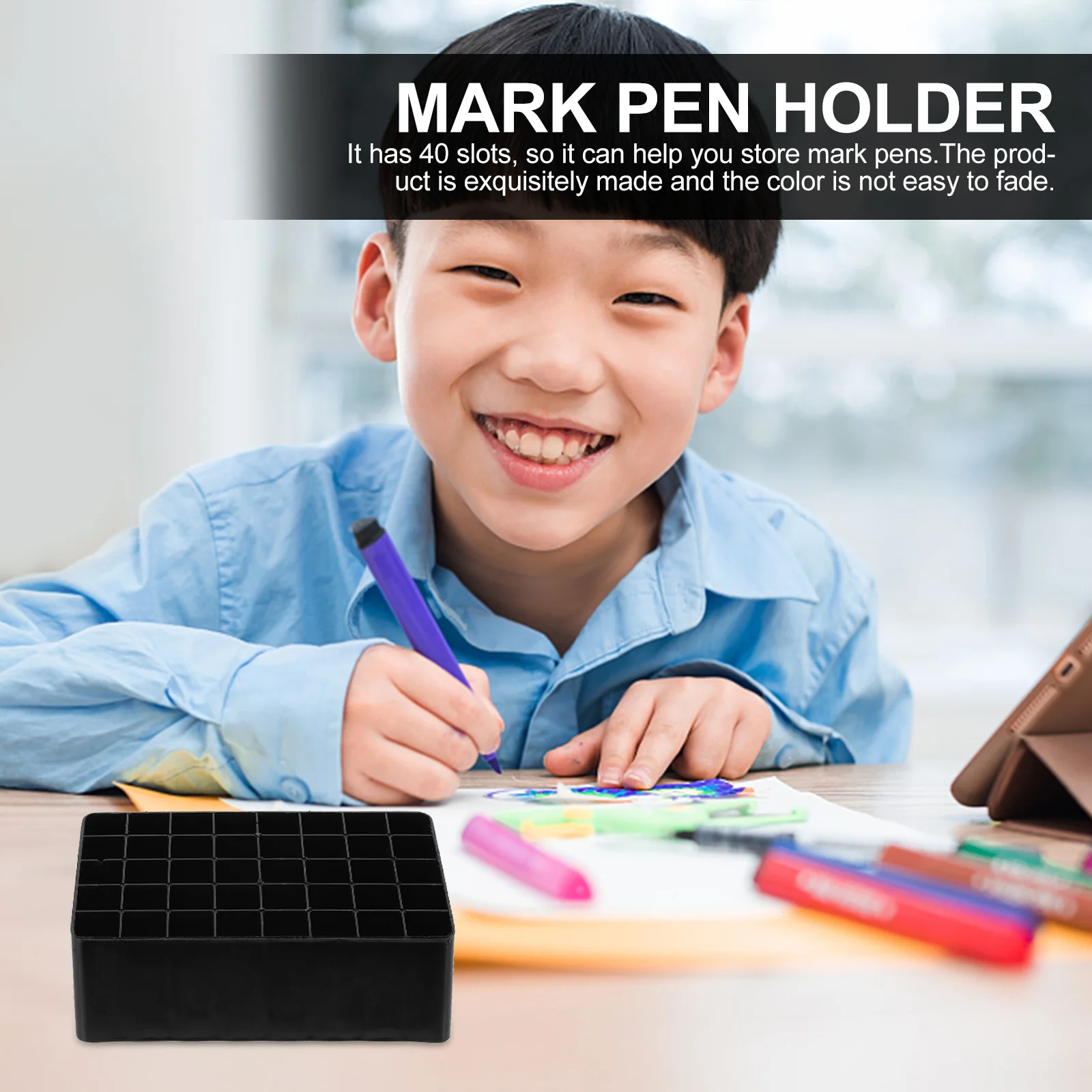 4 Pcs Take Away Marker Base Office DESKTOP PEN HOLDER Pp Color Pencil Case Organizer Stationery