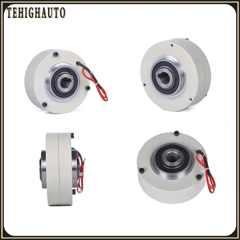 Imagem -03 - Mini pó Magnético Freio Eixo Oco Manual Kit Controlador de Tensão para Máquina Têxtil dc 24v nm nm 12 nm 25 nm 50 nm 100 nm 4a cc 24v