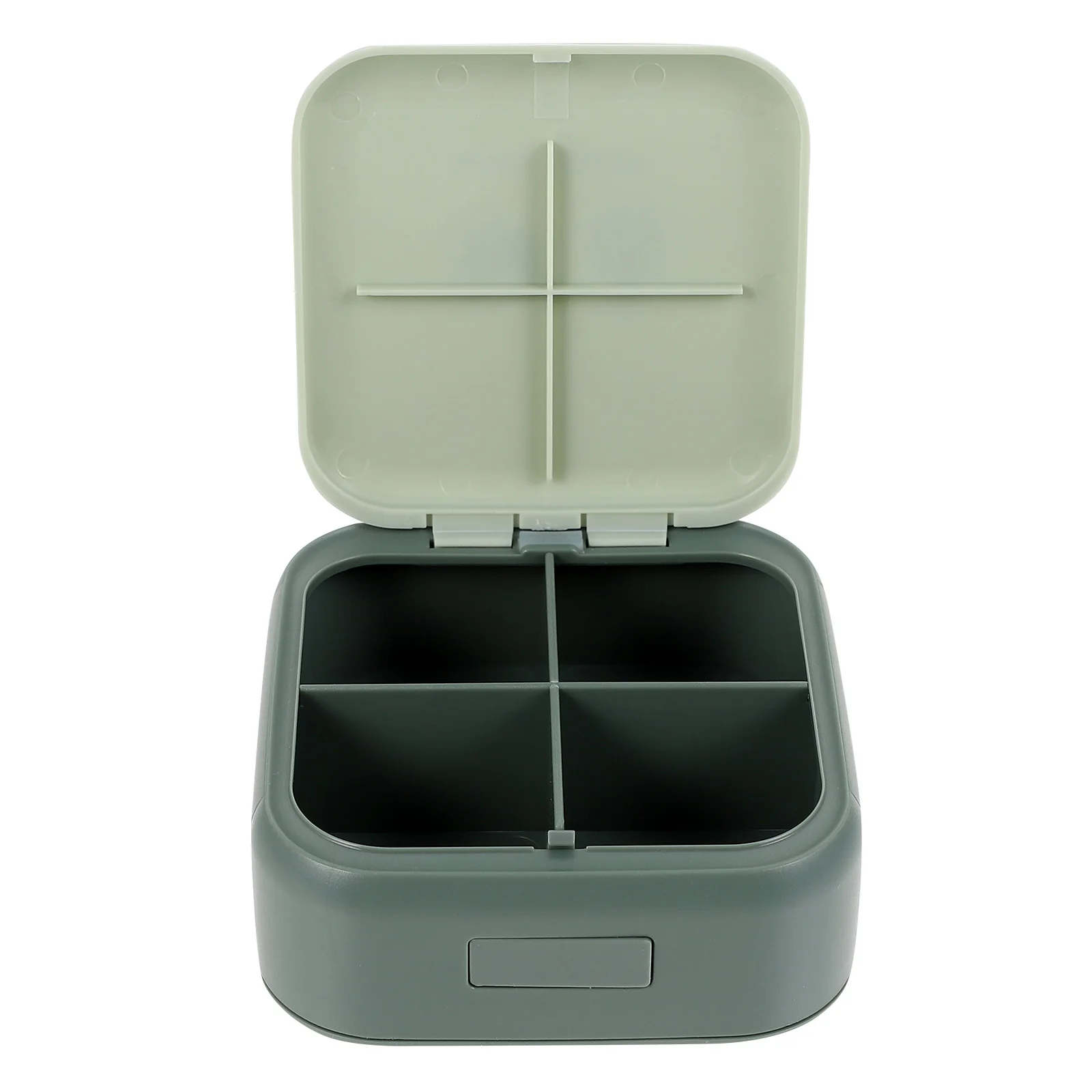 

Pill Boxes Portable Travel Holders Organizer Compact Pack Compartments Case Green Small