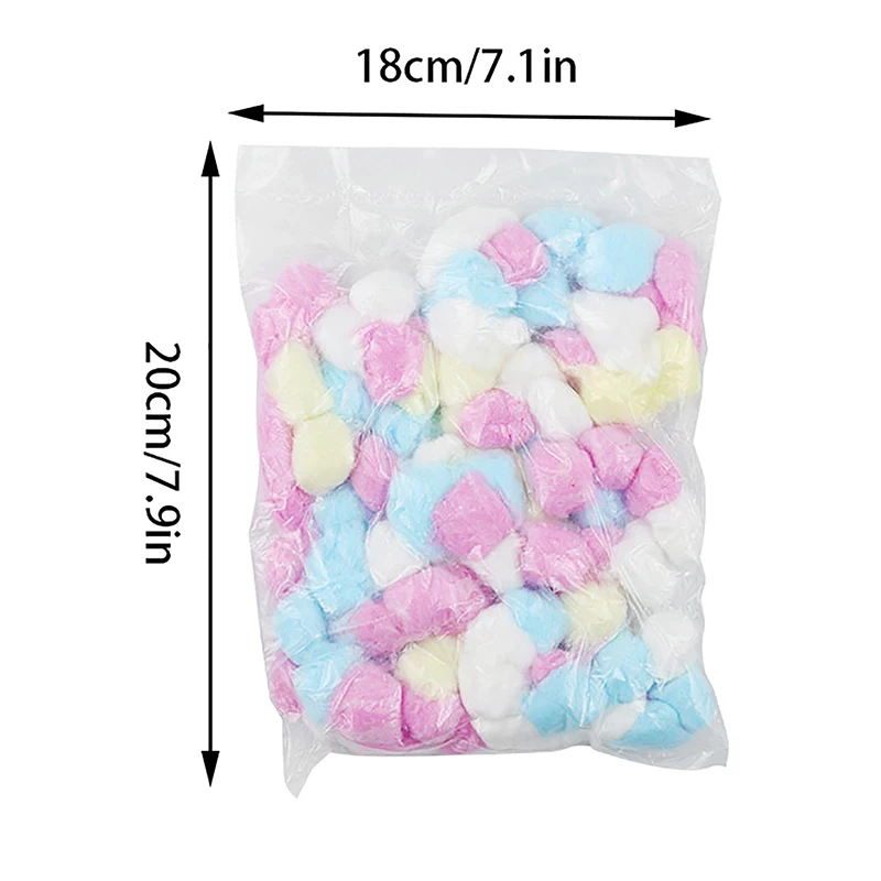 Removedor de esmalte Bolas de lã de algodão, Ferramenta de limpeza, Maquiagem facial, Nail Art Cleaner, Ferramentas de manicure, 100pcs