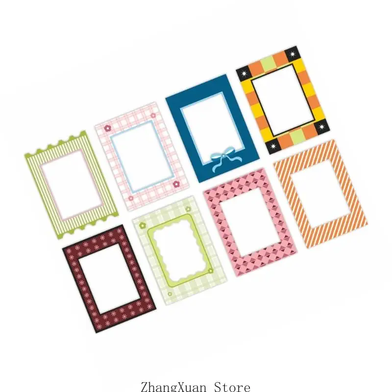 Magnetisches Bildertafel-Set aus Acryl für die Verwendung Kühlschrank, 8 Mini-Fotodisplays mit niedlichem Rand für – Detail 9
