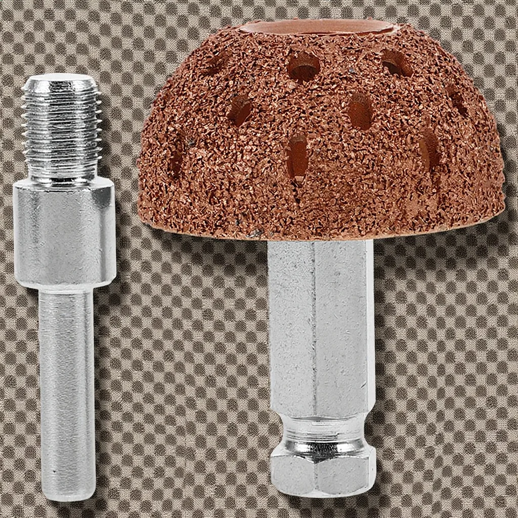 

Buffing Wheel Tungsten Steel Bowl Type Grinding Head 42mm Tire Repair Tool Coarse Grit Semi Circle Tire Buffer Wheel Grinder