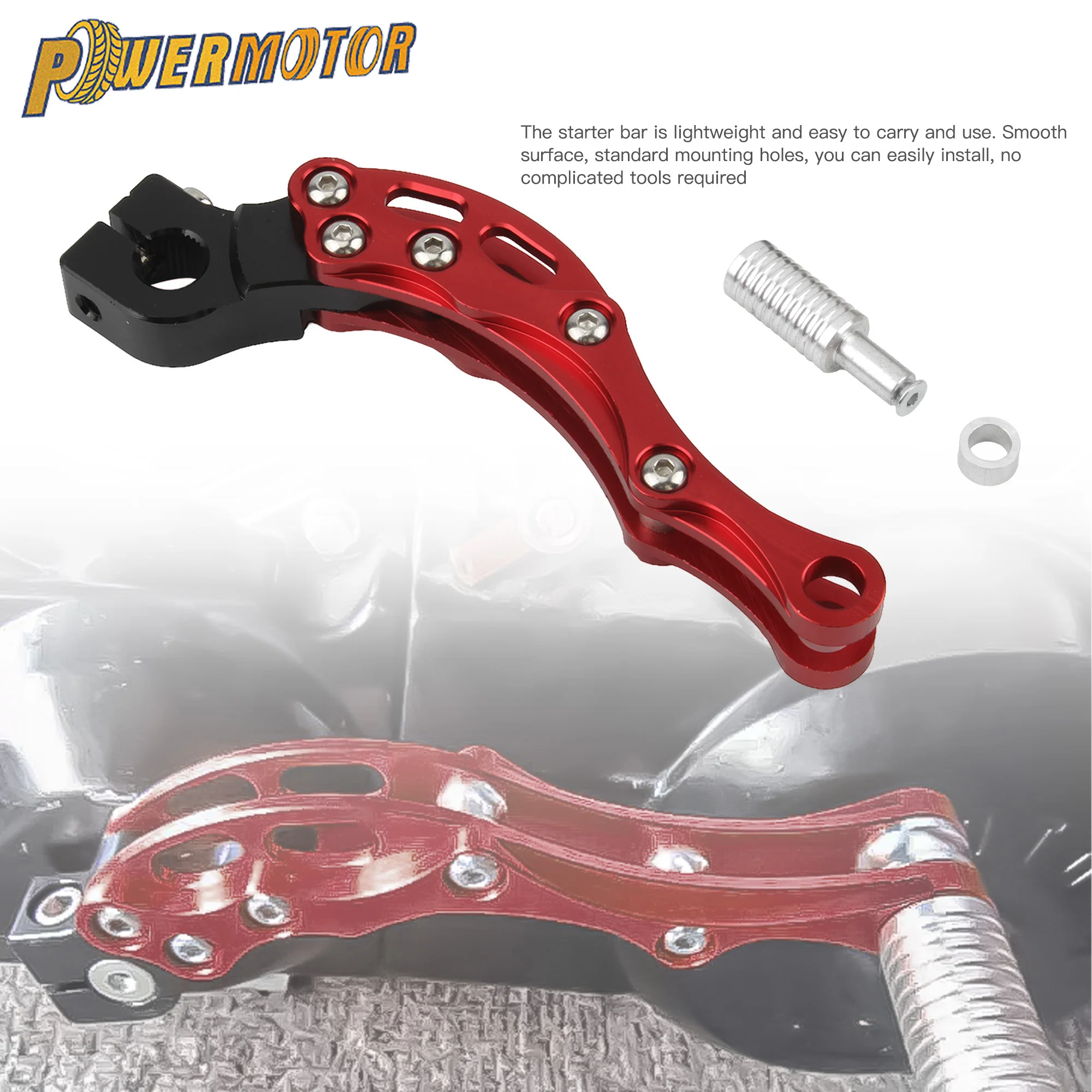 

Motorcycle Dirtbike CNC Kick Start Starter Lever Ignition For GY6 49cc 50cc 100cc 125cc Honda 139QMB Scooter Adjustable Parts