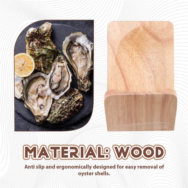 ABJT-Oyster Shucking Opener Shucker Seafood Clamp Tool Holder Shellfish Hand Clam Shellcrab Sheller Easy Install