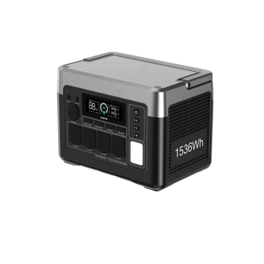 OUKITEL P1500 PLUS 1800W Tragbare Powerstation 1536Wh LiFePO4-Batterie Solargenerator, Tragbare Stromversorgung für Notfälle zu Hause, Outdoor-Camping, Wohnmobilreisen, Notstromversorgung, Roadtrips,