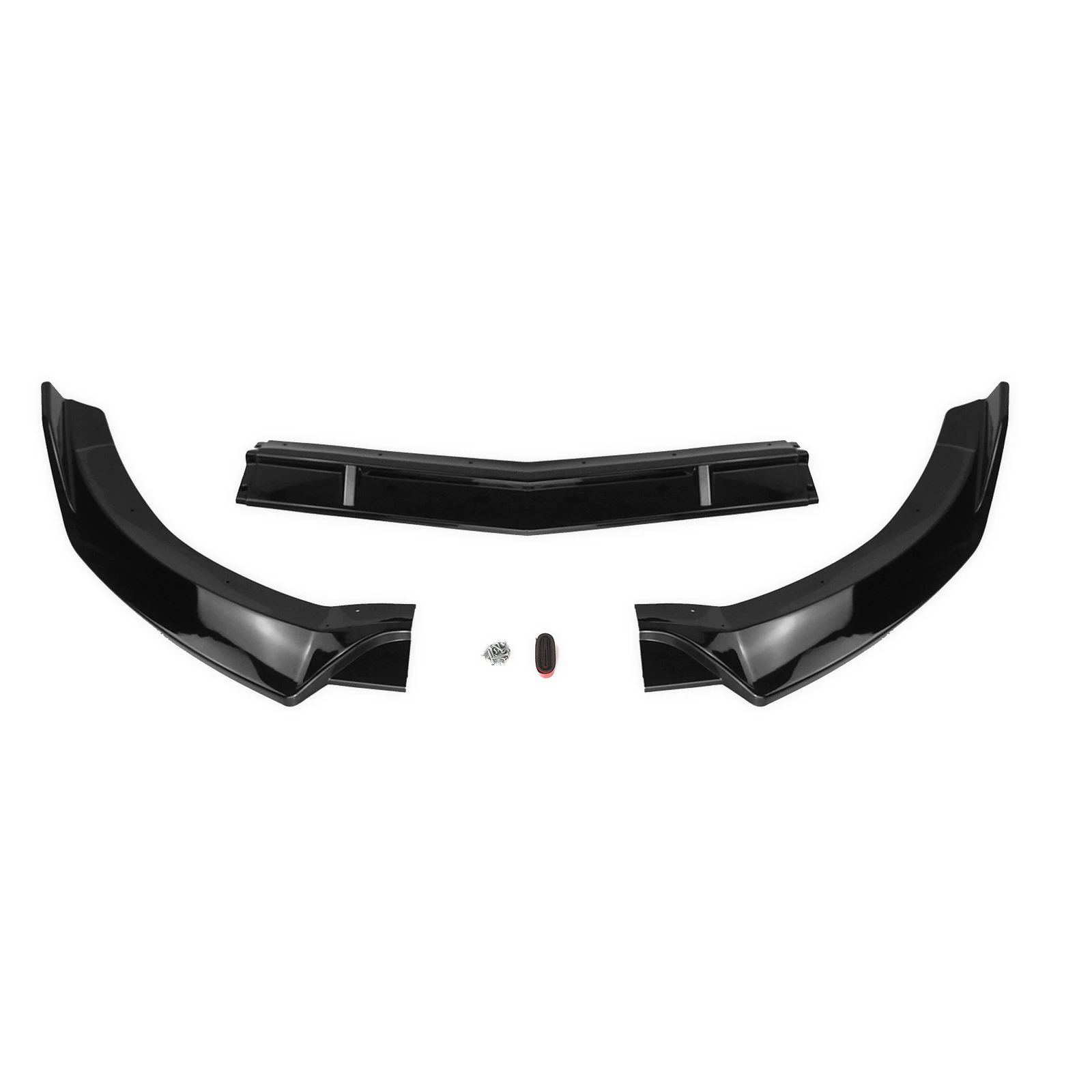 Front Bumper Spoiler Lip For Mercedes-Benz CLS Class W218 2015-2018 CLS400 CLS500 CLS550 Gloss Black Car Splitter Lippe Blade