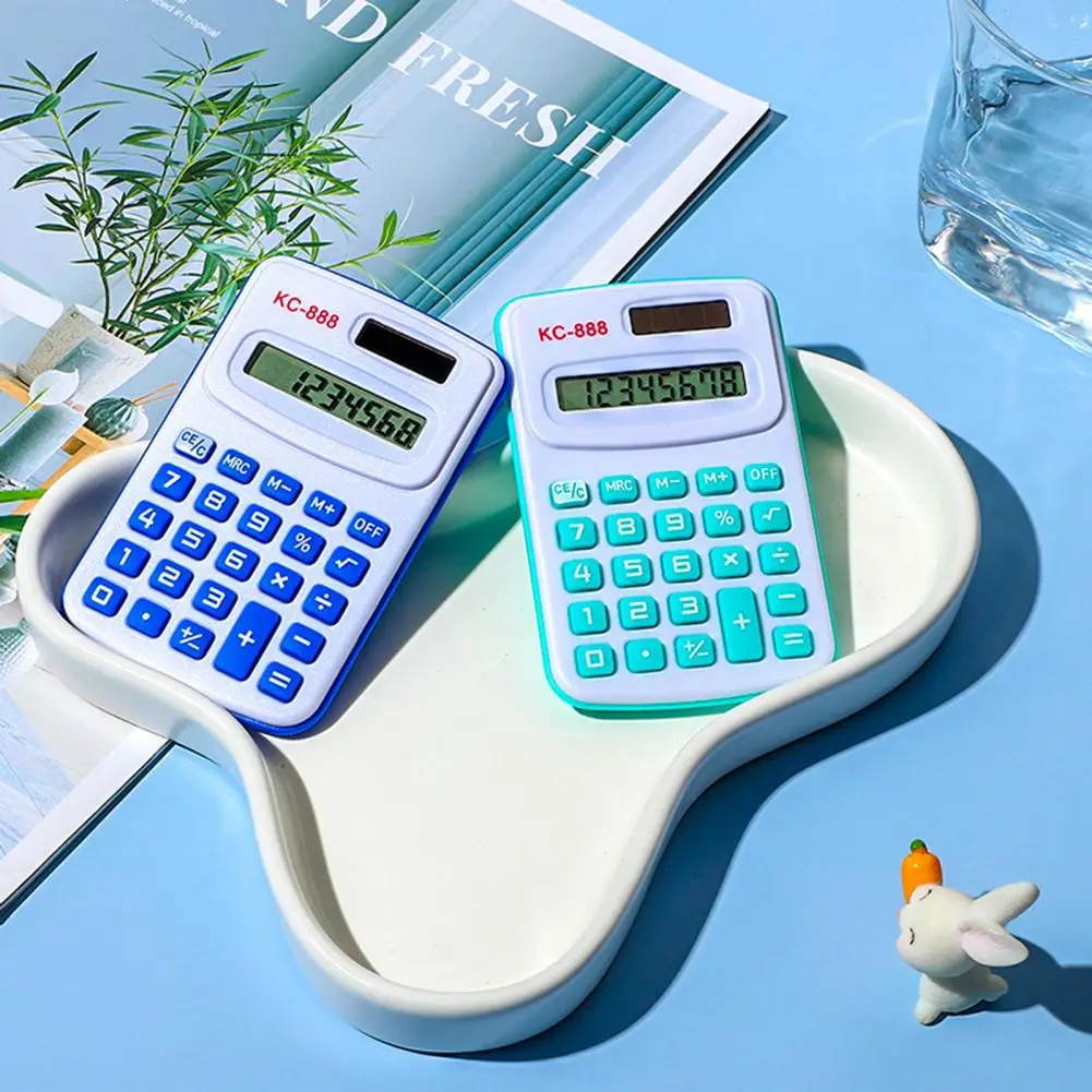 Mini Calculator Sensitive Button Accounting Tool Portable Students 8 Digits Pocket Calculator For Teacher Student School