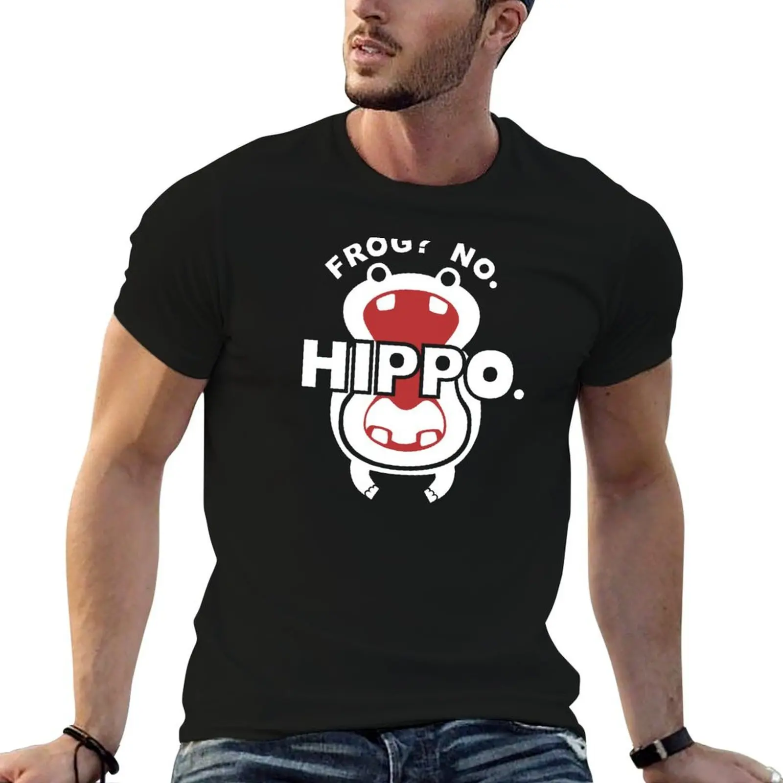 

FrogNo. Hippo. T-Shirt man t shirts graphic man tshirt T-Shirt