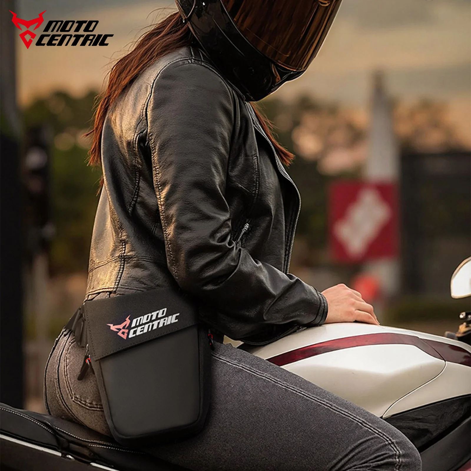 Waterproof Motorcycle Waist Leg Bag EVA Hard Shell Riding Hip Pack Anti-Scratch Mobile Phone Storage Pouch for Cycling Equipment