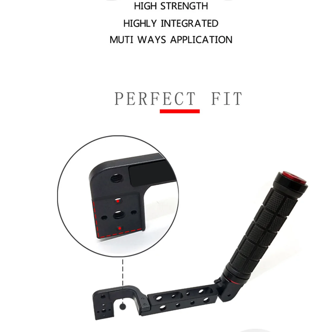 Vielseitiger Griffhalter, Halsring-Klemme, Halterung, Handstabilisator, Verlängerungsarm für Ronin S SC MOZA WeebillS Crane Gimbal – Detail 32