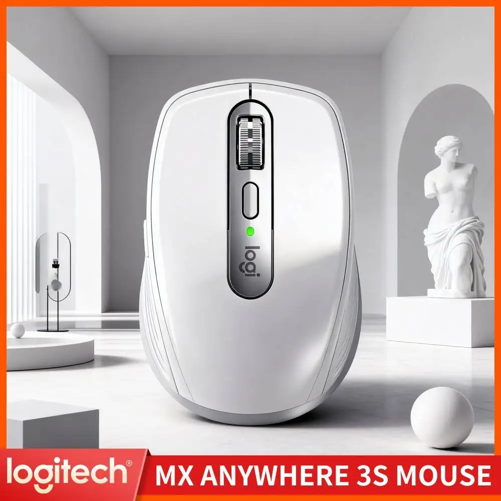 Logitech MX Anywhere 3S Silent Click Mouse, 8K DPI High Precision, Compact Travel-Friendly Design