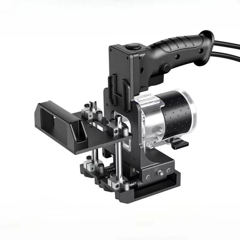 Profession Woodworking Grooving Machine Slotting Mold 2 in 1 Connection Trimming Carpenter Notching Machine Support Wood Router