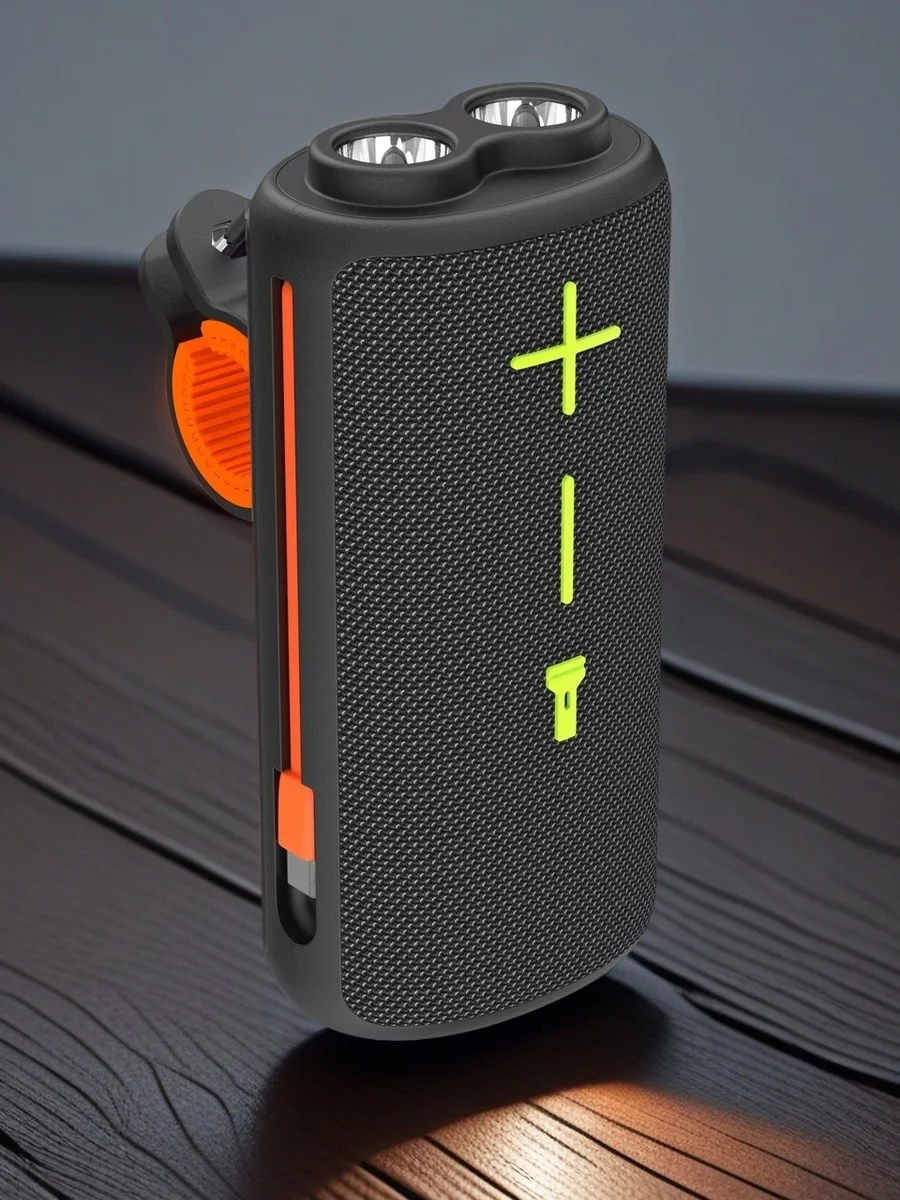AliExpress FUCHU Multifunctional IPX5 Waterproof Cycling Bluetooth Speaker TG493, Bike Mount Audio With Flashlight TWS Stereo TF USB FM