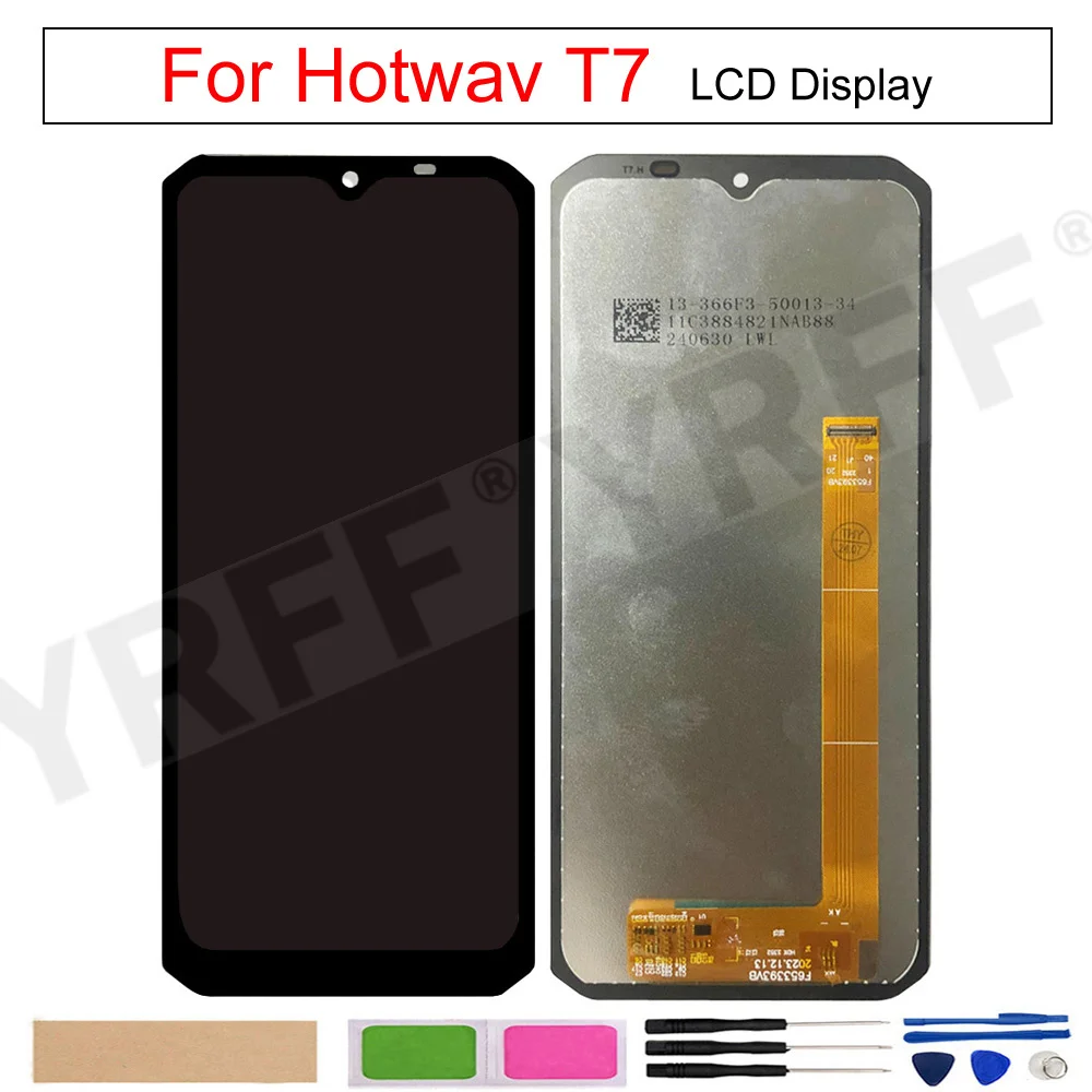 Touch Screen Digitizer Assembly for Hotwav T7 LCD Display, LCD Screen Replacement Part