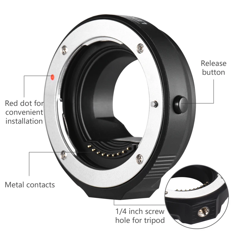 FOTGA OEM4/3(AF) 4/3 to M4/3 Camera Adapter Ring Auto Focus Lens Mount for Olympus 4/3 Mount Lens to Olympus M4/3 Mount