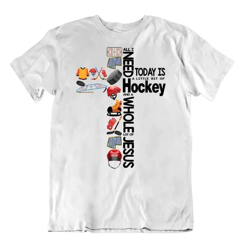Camiseta deportiva de Hockey, regalo, genial, Vintage, divertido, patines felices, portería, necesita Jesús