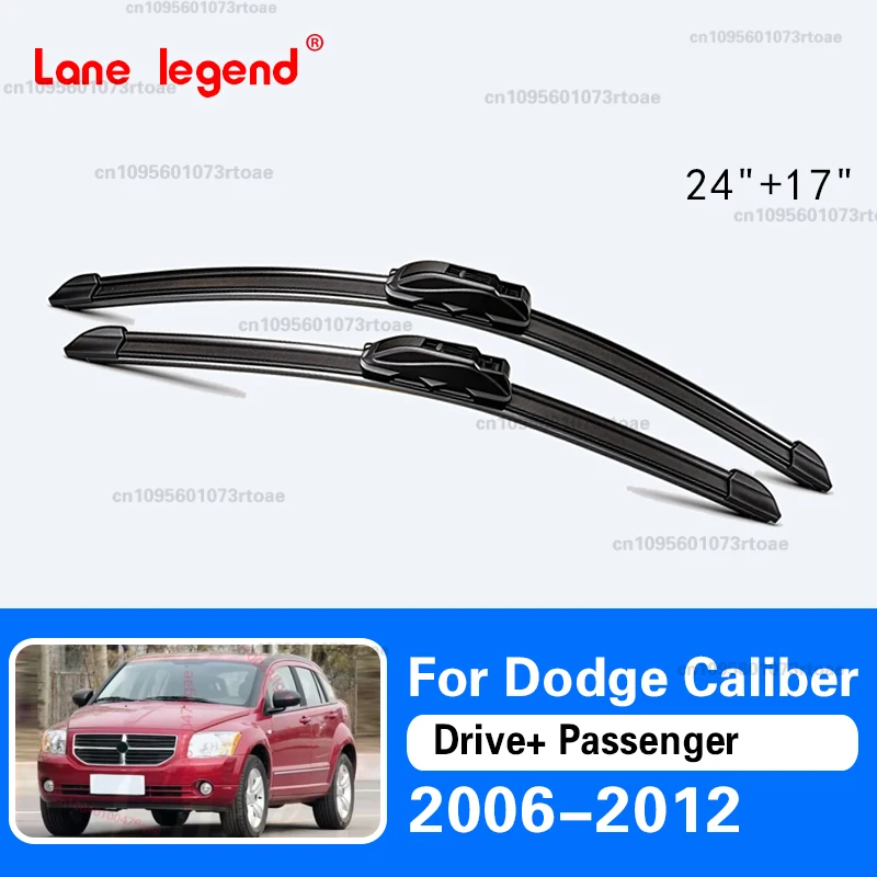 

2PCS Car Wiper For Dodge Caliber 2006-2012 Front Wiper Blades Brushes Cutter Auto 24"+17" Car Accessories 2008 2009 2010 2011