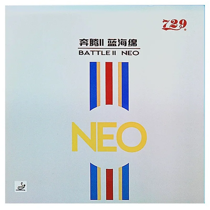 

729 Friendship Battle 2 NEO Battle II Синяя губка Накладка для настольного тенниса Липкая профессиональная резина для пинг-понга