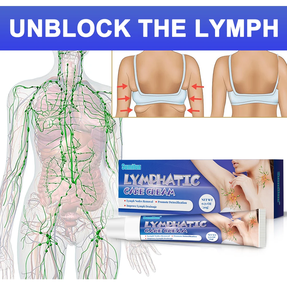 Lymphatic Cream Lymph Gland Nodes Removal Ointment Anti-Swelling Detox Product