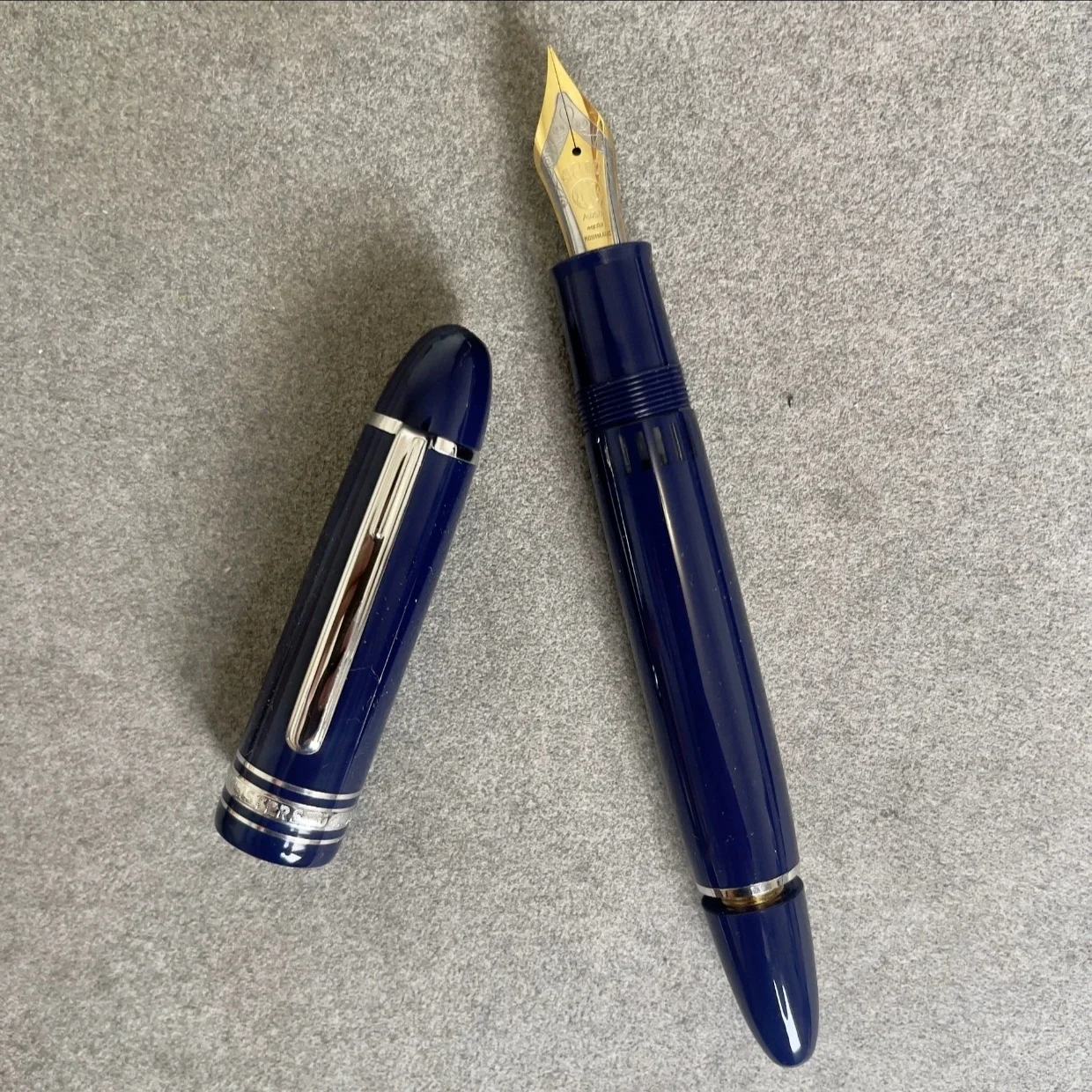 أعلى جودة MB # 149 مشبك ذهبي فضي قلم حبر أسود كبير رقم 8 بنك الاستثمار القومي ممارسة الأعمال الكتابة امتصاص الحبر