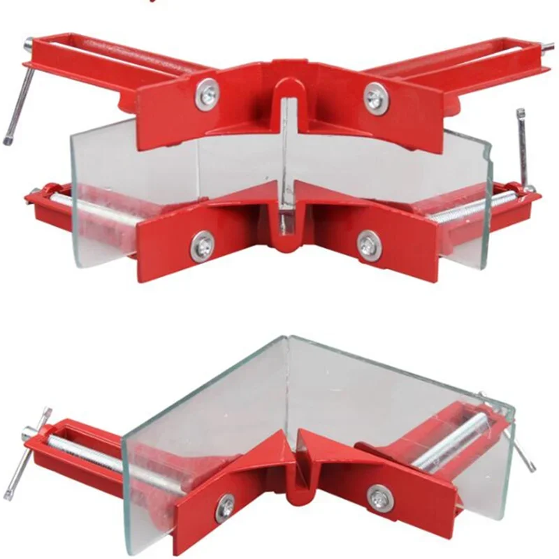 1pc 90 Degree Right Angle Clamps toggle clamp for woodworking Picture Frame Glass Fixture carpenter Hand Tool