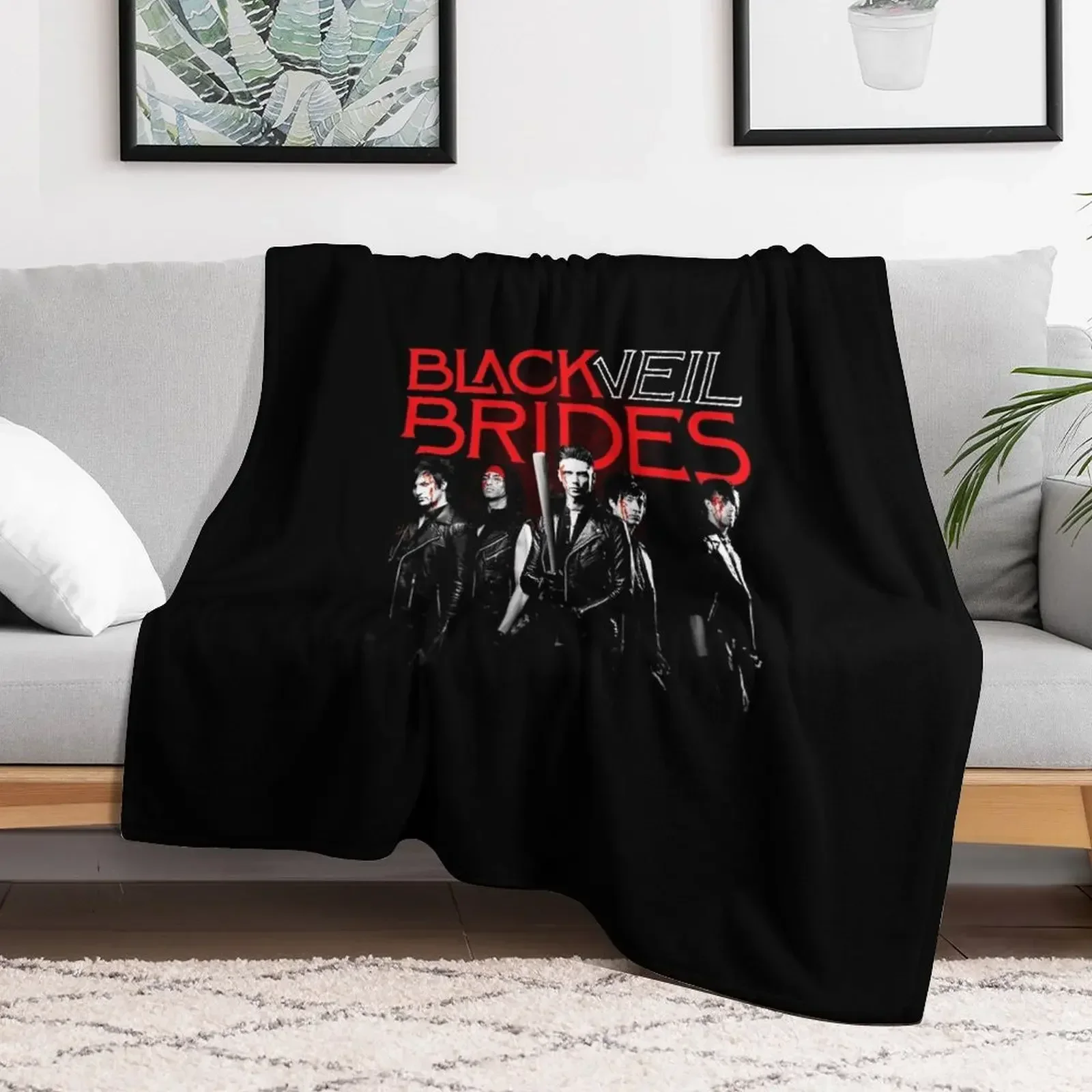 

bvb black veil brides Throw Blanket Thermal Summer Kid'S Blankets Luxury Brand warm winter Camping Blankets