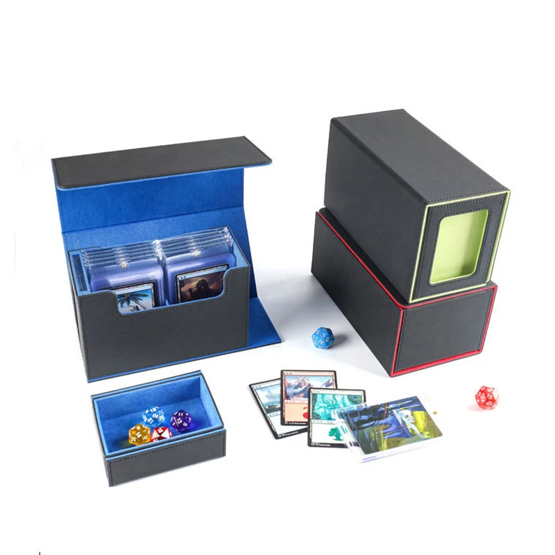 Commander Trading Card Deck Box Storage for Game the Gathering Collezione di custodie da gioco TCG a tripla manica per un pezzo per yugioh