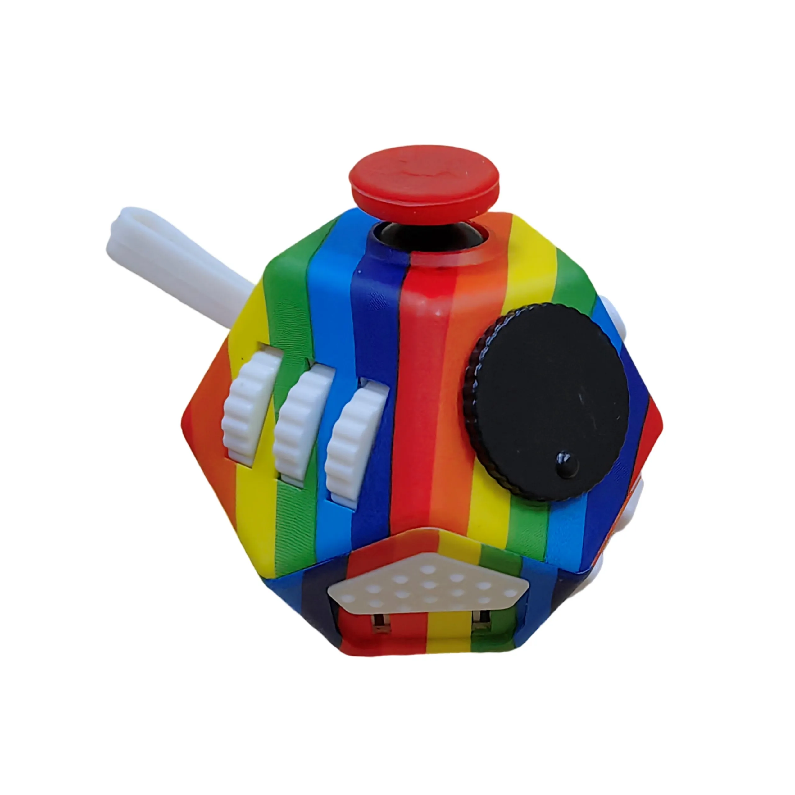 Anti-Stress Fidget Toy - Plastic Gaming Cube for Anxiety Relief Focus & Relaxation Gift Present for Attention-seeking