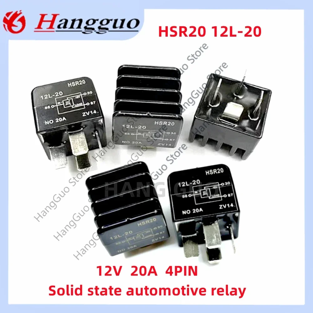 

Original HHZ HSR20 12L-20 12V 20A 4 pin solid state automotive relay For HHZ brake vacuum pump