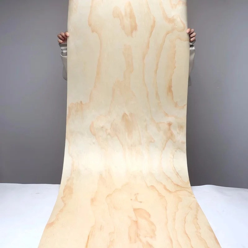 Natural Wood Veneer Pine wood Solid Wood Furniture Dining Table Veneer DIY Home Wall Decoration and Renovation 58x250cm T0.5mm