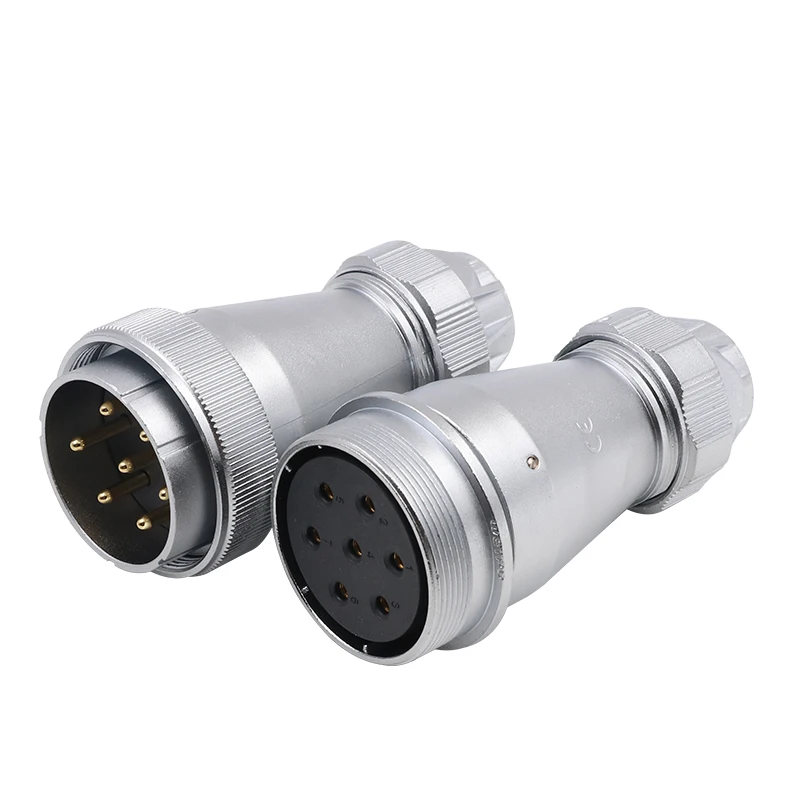 

WEIPU WF55 TI+Z M55 Waterproof Connector Electrical Aviation Multi Core 4 7 40 53 61 Pin Needle Panel Male Plug Female Socket