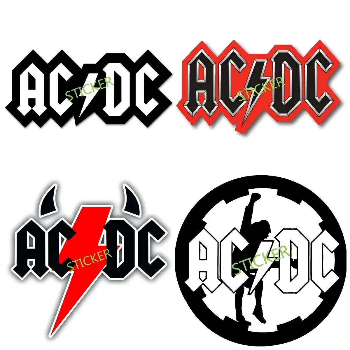 

Ac And Dc Furry Waterproof Car Stickers Off Road 4x4 Interior Decoration Tuning Products Accesories Motorcycle Jdm
