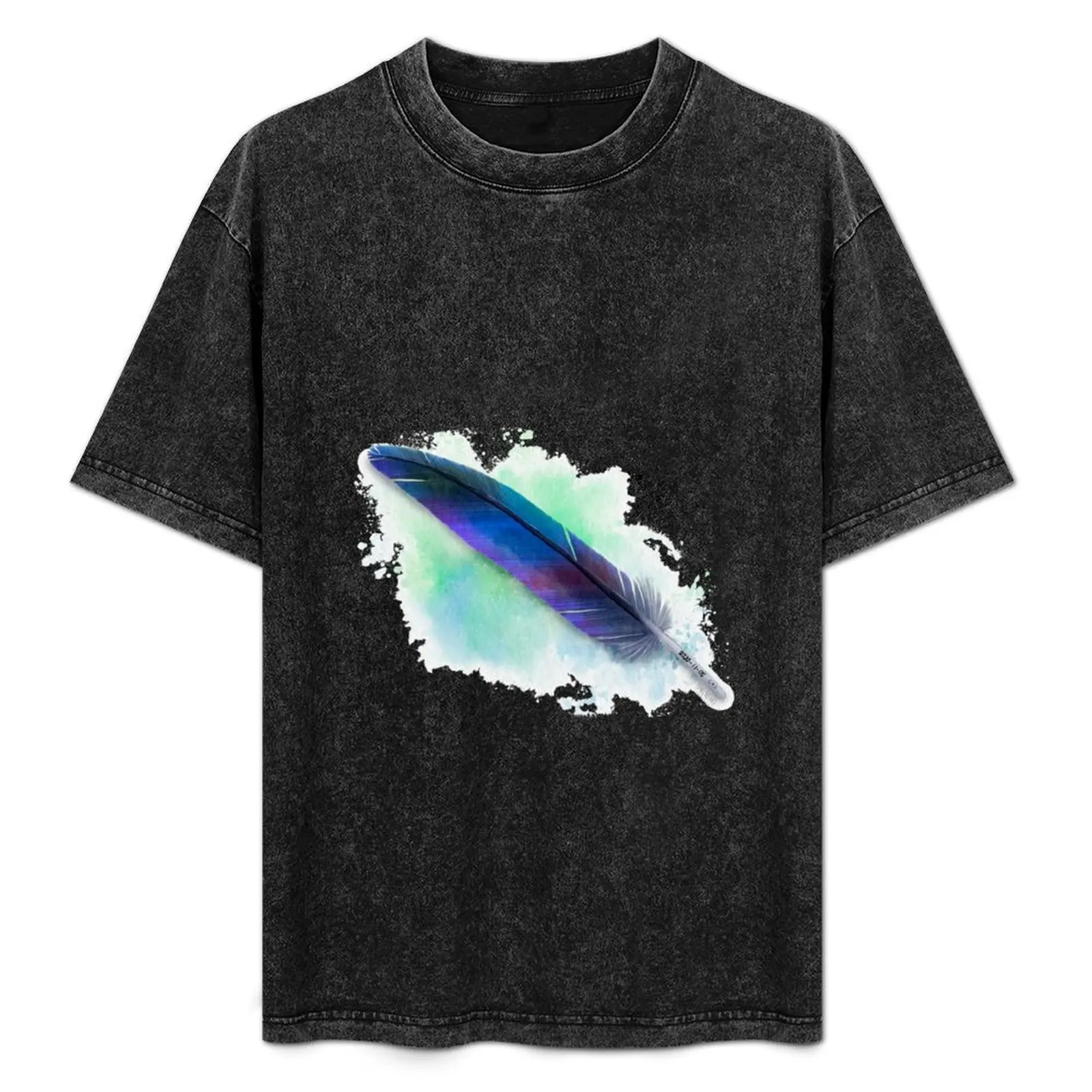 Subtle destiel art Angel Feather T-Shirt man clothes graphic shirts customs design your own mens cotton t shirts