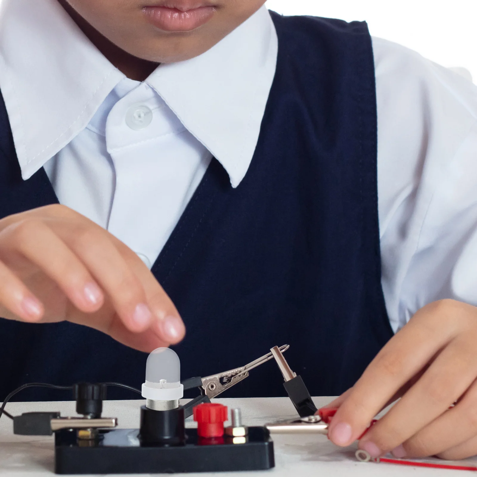 10 قطعة قاعدة برغي صغيرة مصباح ليد لمبات صغيرة غلوب مشرق للحرف اليدوية تجربة طقم الإضاءة استبدال لمبة مصغرة #3