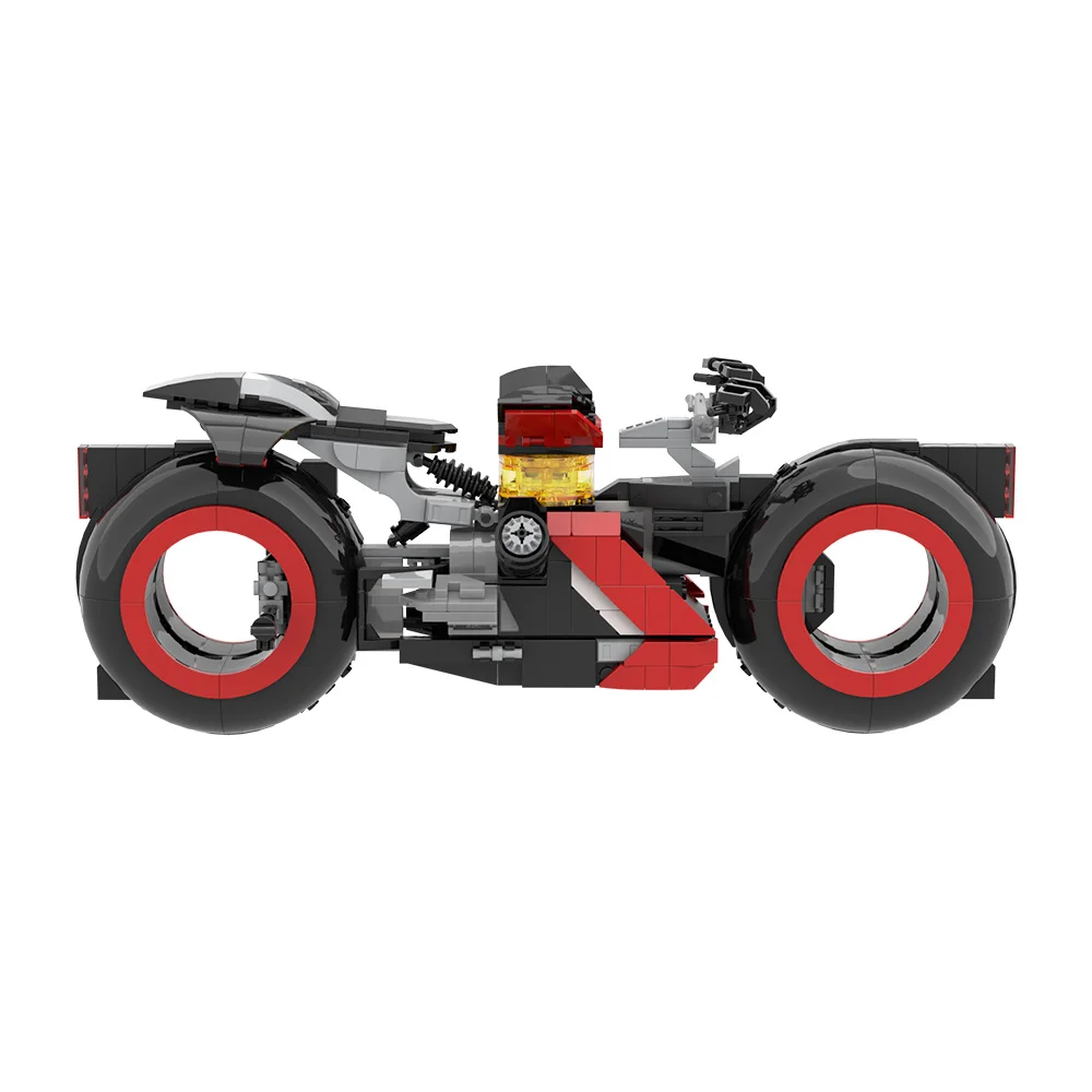 Gobricks Moc Tron Are Moto اللبنات نموذج أفلام الخيال العلمي دراجة نارية المنافسة الطوب تجميع لعب هدايا الاطفال