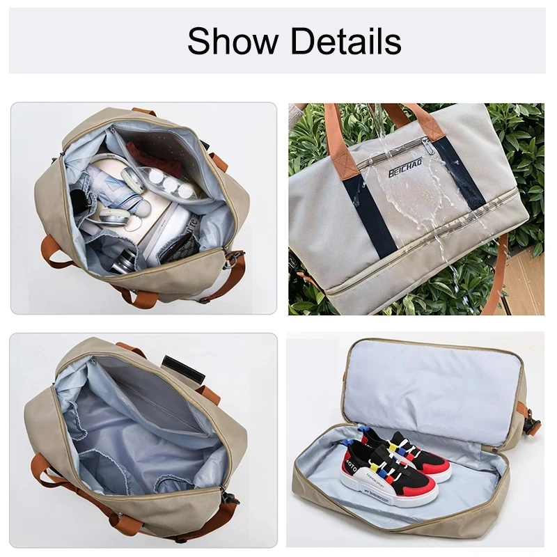 MARKROYAL Fashion Travel Bags For Women Large Capacity Men\'s Sports bag Waterproof Female Messenger Bag Dry And Wet Dropshipping