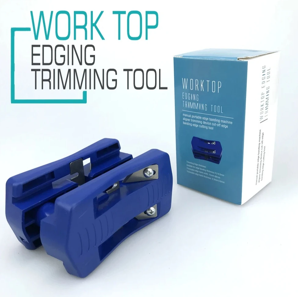 

Manual Edge Banding Machine Set, Double Side & End Trimmer Tool for PVC Wood Plastic Plywood, Woodworking Edge Finishing Kit