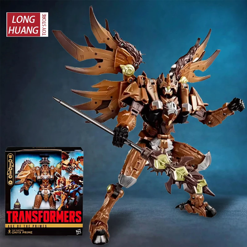 In Stock Hasbro Transformation Toys Age Of The Primes Onyx Prime Anime Robot Action Variable Model Toy collection gifts