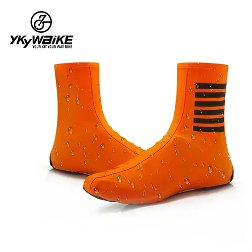 Imagen 2 del producto YKYWBIKE-cubiertas impermeables para zapatos de ciclismo Protector de bloqueo para bicicleta de montaña y carretera a prueba de viento mantiene el calor para hombre y mujer