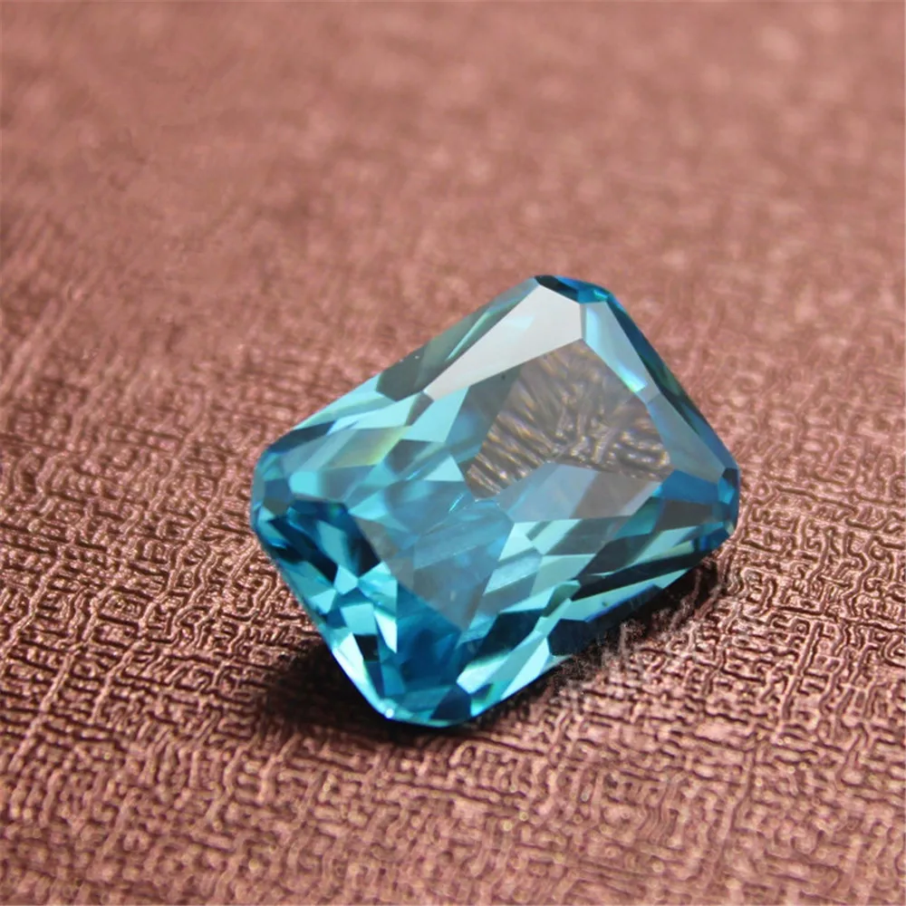 

Joanlyn Aquamarine Rectangle Faceted Gemstone Radiant Cut Aquamarine Gem Multiple Sizes to Choose C42A