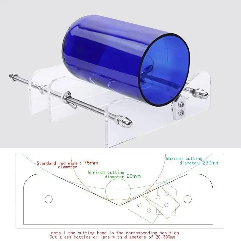 Professional for Beer Bottles Cutting Glass Bottle-Cutter DIY Tools Machine Wine Cup Cut Acrylic Round Bottle Cutter