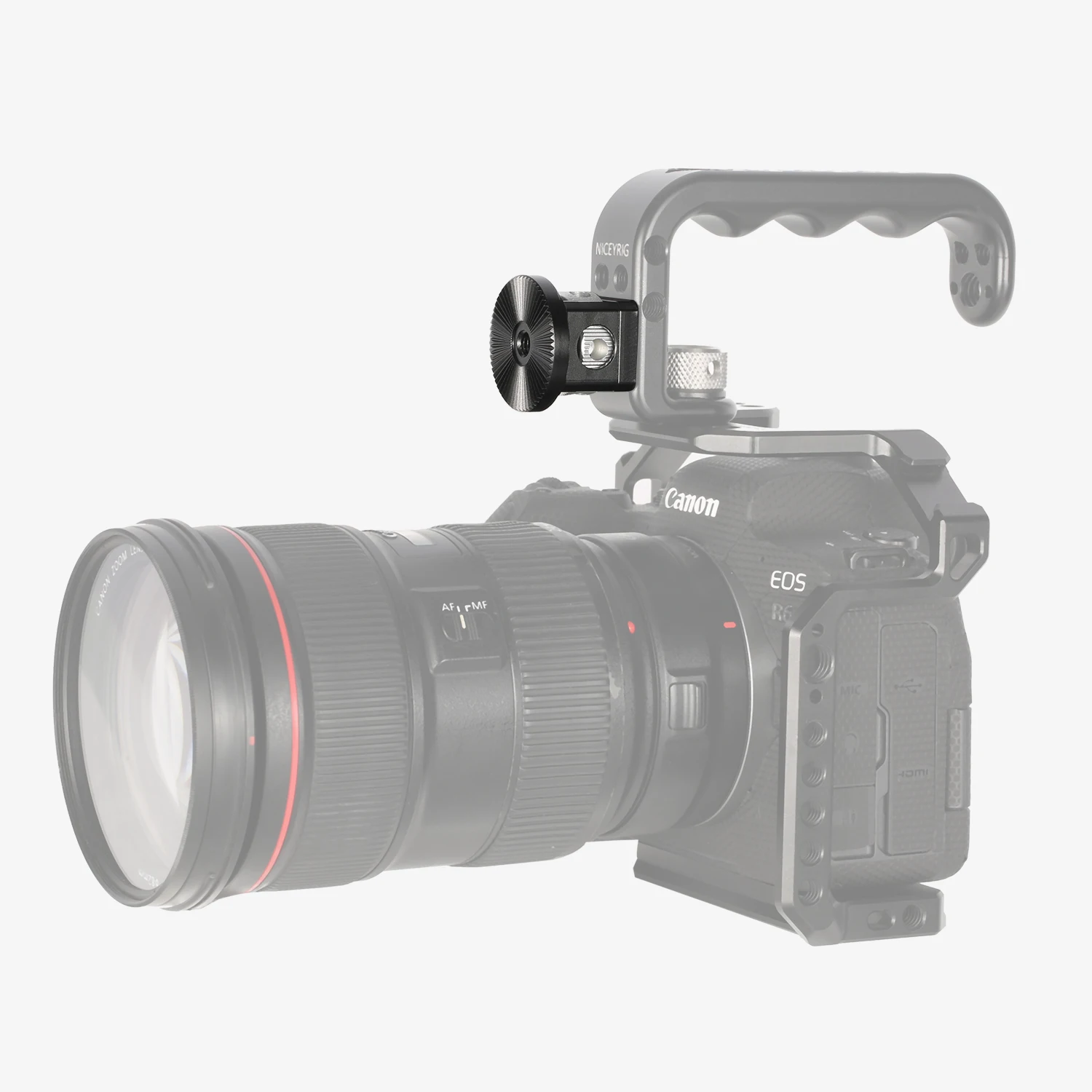 Adaptador de montagem de roseta Niceyrig Arri (parafuso de localização Arri de 3/8 '' ou 1/4 '')