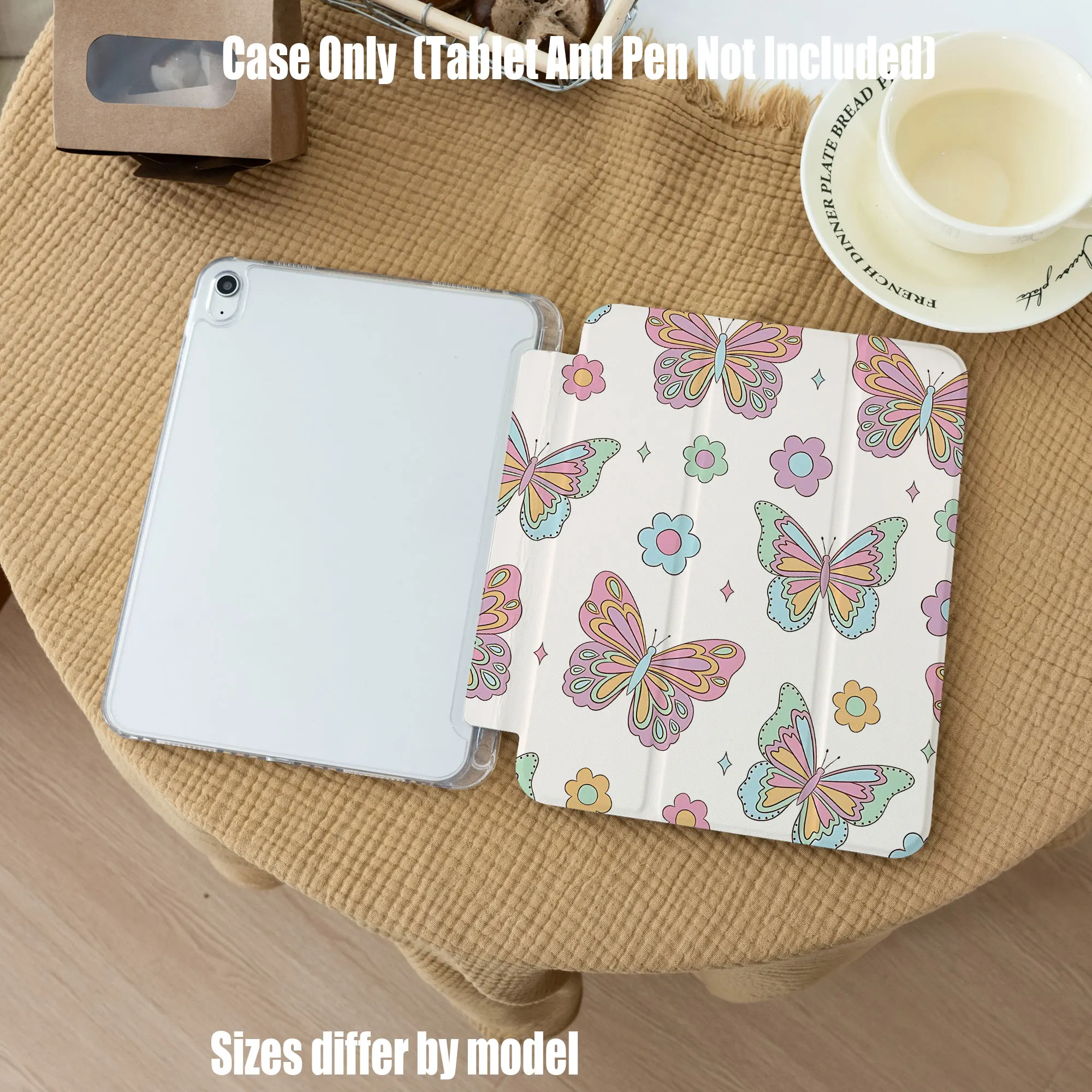 

Slim Fit Premium TPU Tablet Cover, Shockproof Durable Lightweight Protective Case for iPad Samsung Huawei Honor Redmi Xiaomi