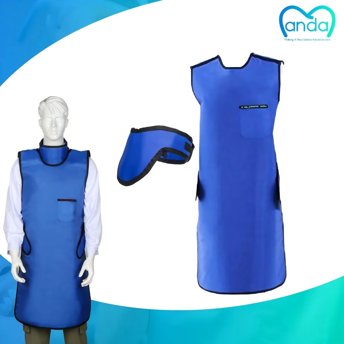 

MANDA Dental X-Ray Lead Protection Apron with Skirt 0.5mmPb Dental Medical Gamma Ray Shielding Clothing for Safety Use