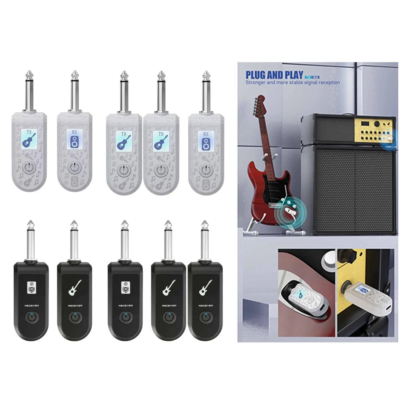 XLR الارسال والاستقبال المهنية الغيتار جهاز ريسيفر استقبال وإرسال لمكبر الصوت الصوت مكثف هيئة التصنيع العسكري أدوات الغيتار