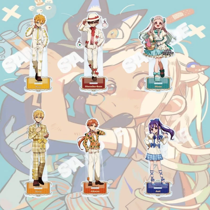 Toilet-Bound Hanako-kun Double Sided Printed Anime Acrylic Stand with Base Cartoon Figure Desk Decor Souvenir Keychain