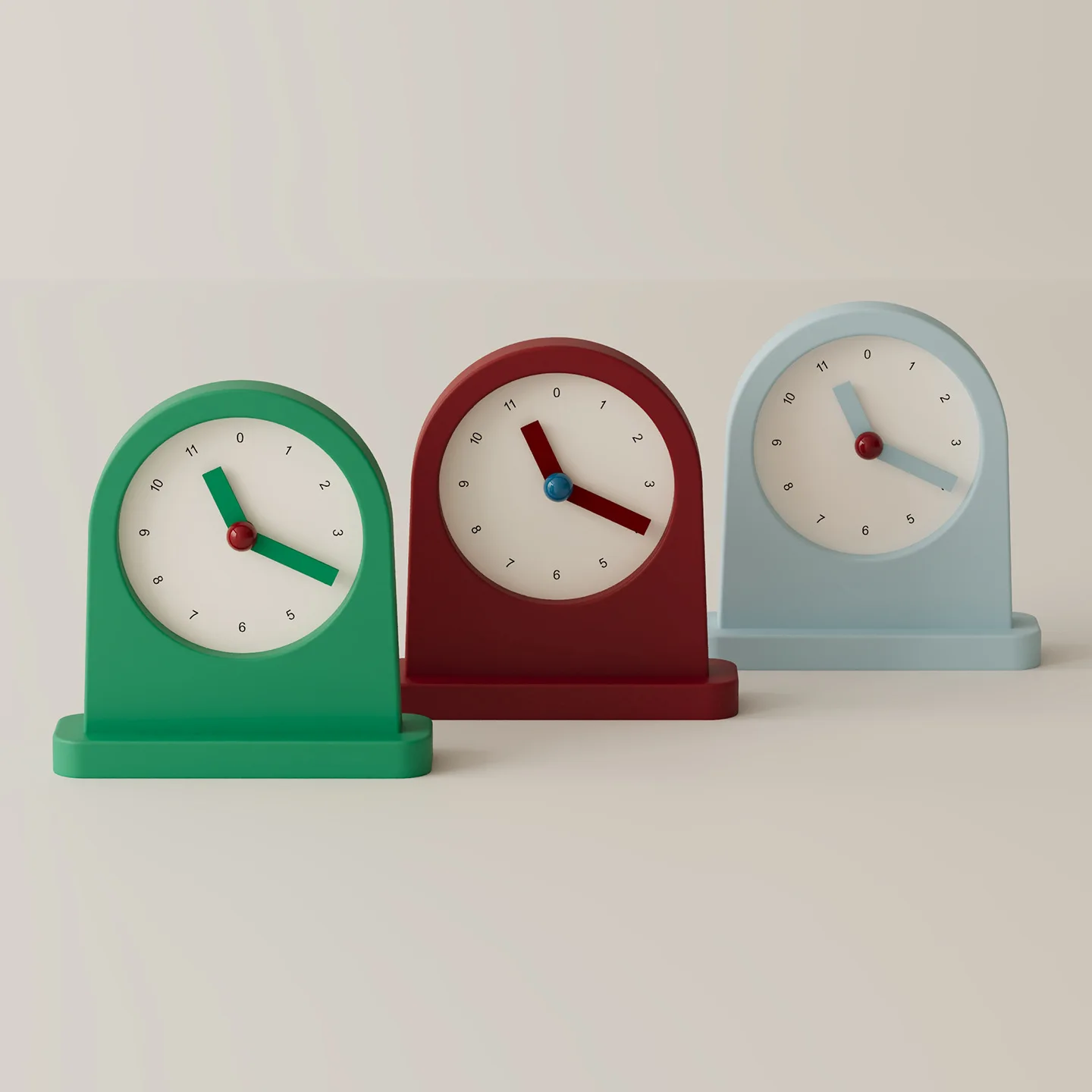 MOMO Simple Desk Clock Small Fresh Ins Style Clock Niche Fashion Desktop Clock Minimalist Dial Pendulum Clock Bedroom